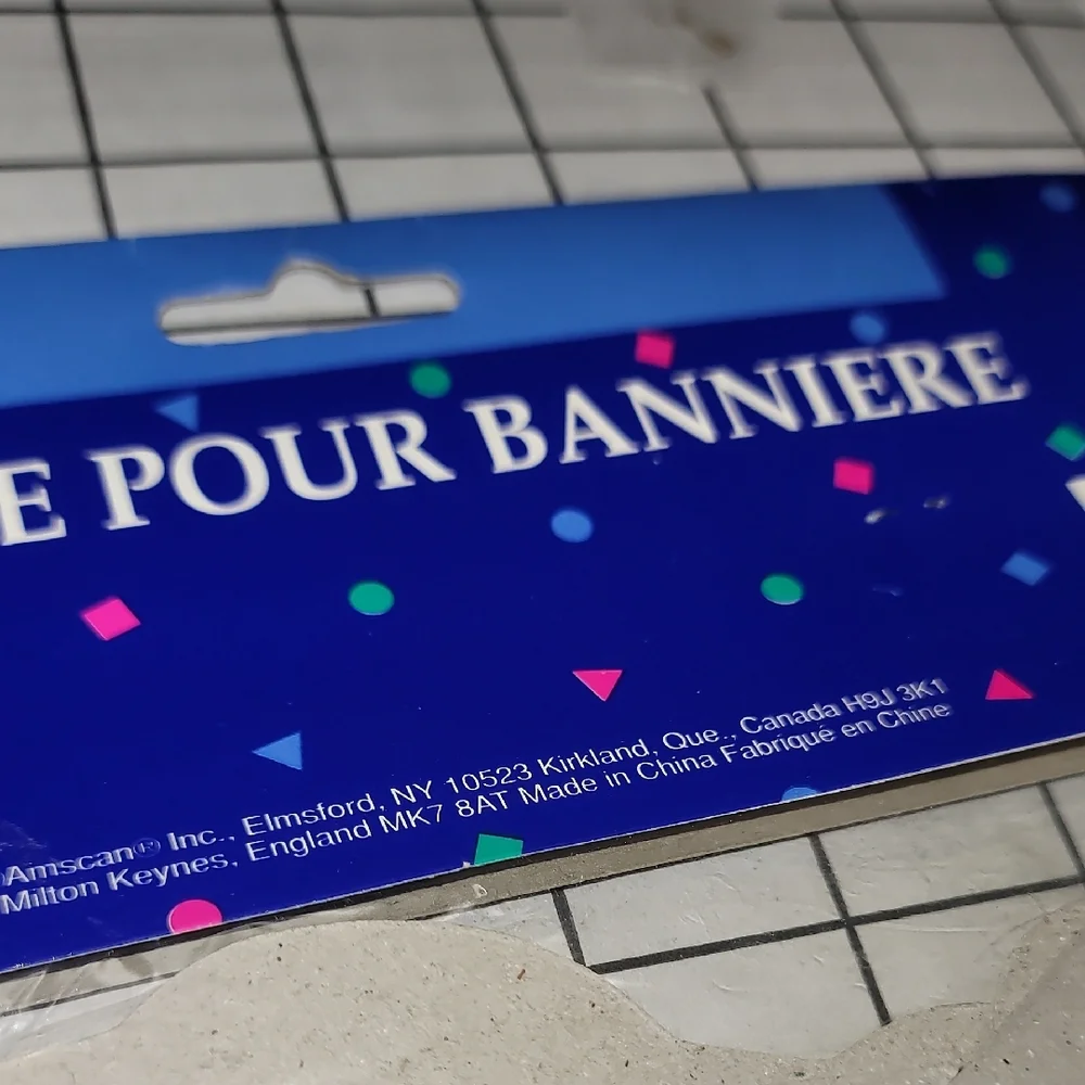Ring in the New Year Letter Banner, NIP 7.3 Foot‎ Banner for Parties